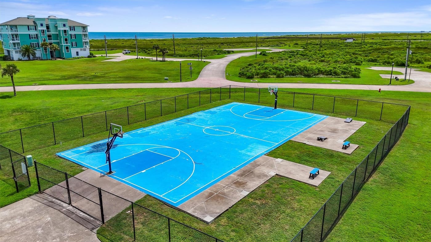 Outdoor basketball court at Pointe West