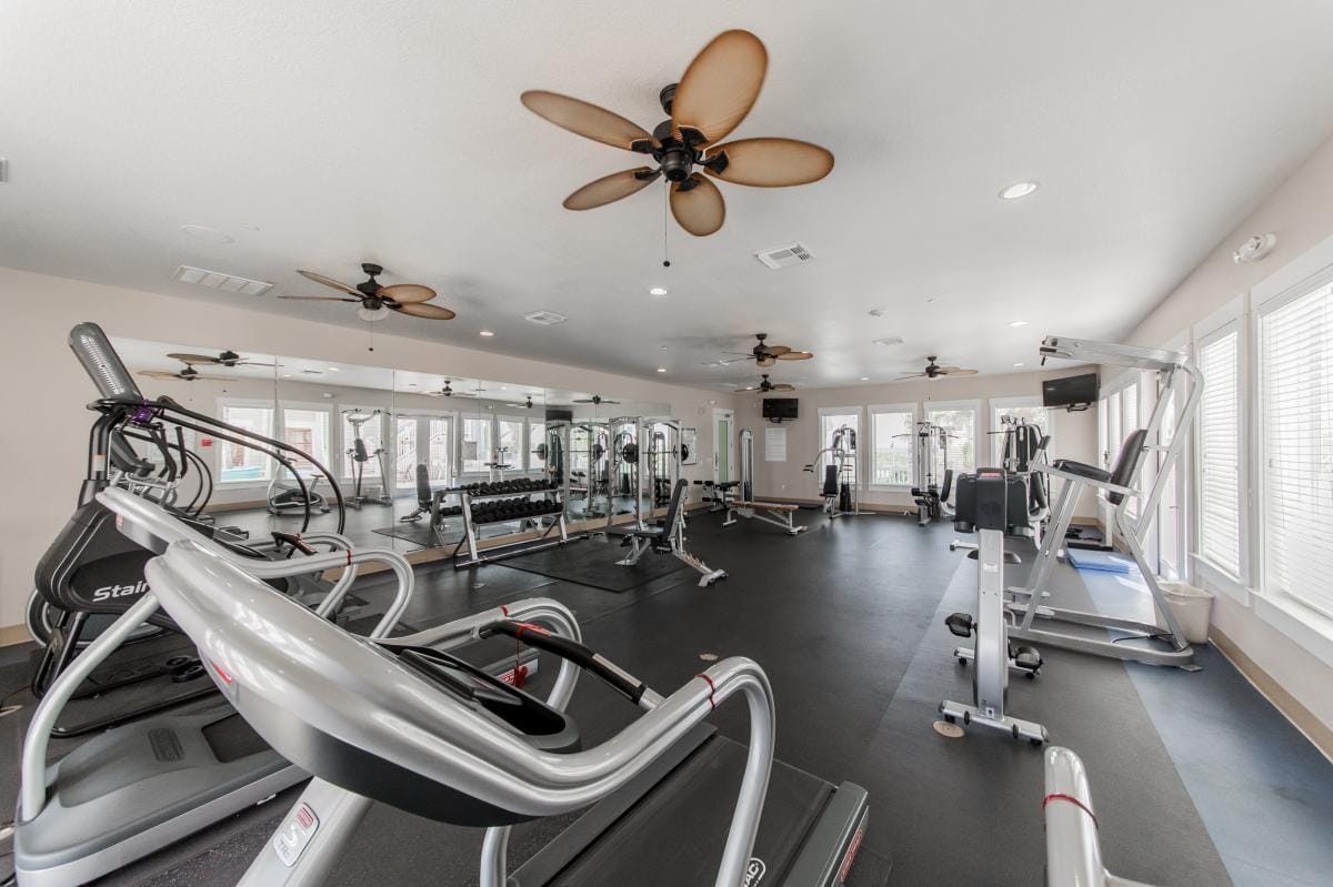 Fitness center at the Beach Club